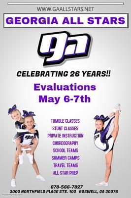 Visit our website www.gaallstars.net to register.