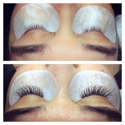 Glamorous Set of Lash Extensions