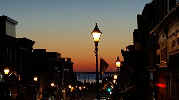 A look down Main Street on a cold February morning.