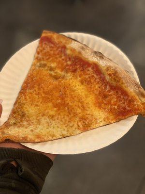 Cheese pizza slice