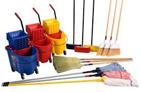 We have a large selection of cleaning tools and products.