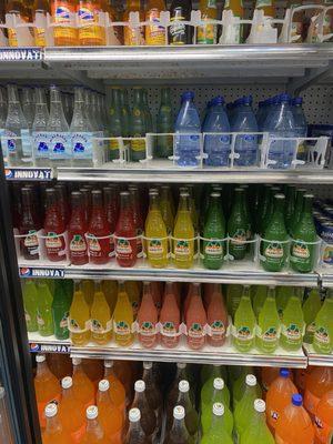 Great selection of Mexican sodas