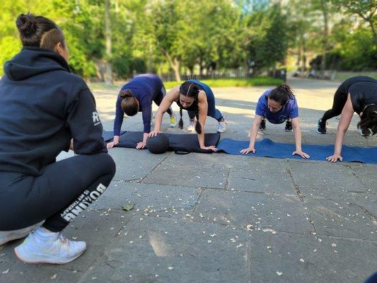 Circuit Training class with Coach Jess in the upper East side NYC.