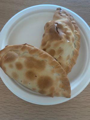 Chicken empanadas.