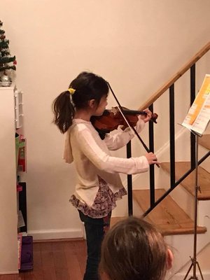 Student at Winter Recital