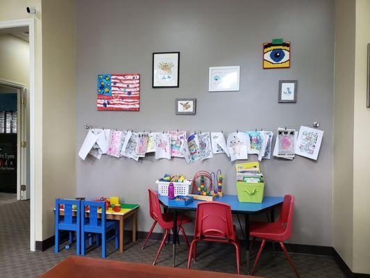 Kids area in waiting room