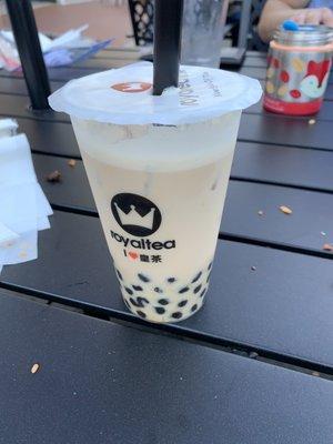 Non dairy milk tea with boba