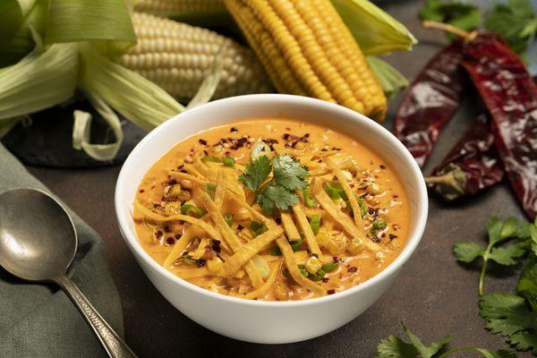 Corn Cilantro Chili Chowder.