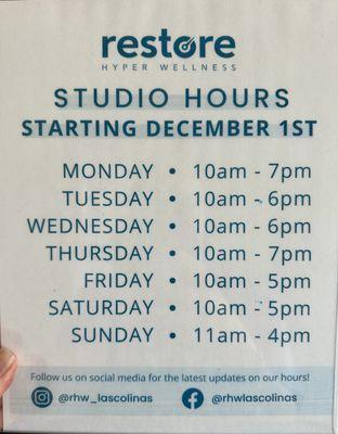 Store Hours