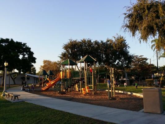 Children enjoying the playground.