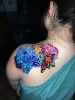 Floral tattoo