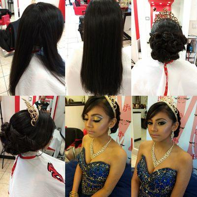 Quinceañera Hair and Makeup