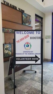 The bookstore is always looking for volunteers!