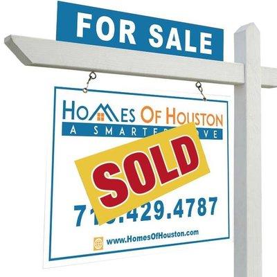 Realtor Sold Sign - Homes of Houston