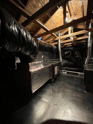 New furnaces in attic