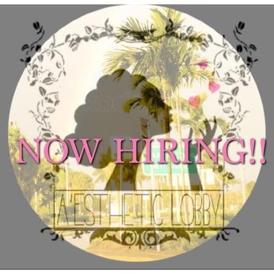 A'esthetics Lobby is now hiring local estheticians                                   email resume:aestheticslobby@gmail.com