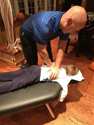 Everyone needs Chiropractic care, especially energetic 4 year olds who love to wrestle and tumble off chairs and beds.