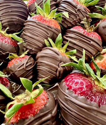 Fresh dipped strawberries