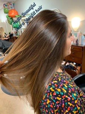 Soft pre wedding balayage