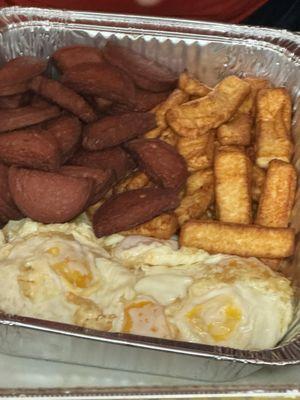 Dominican Breakfast!  They also offer a variety of catering options!