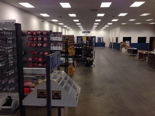 Their retail section with grinding supplies, welding wire, weld on tabs, casters of all types, etc.