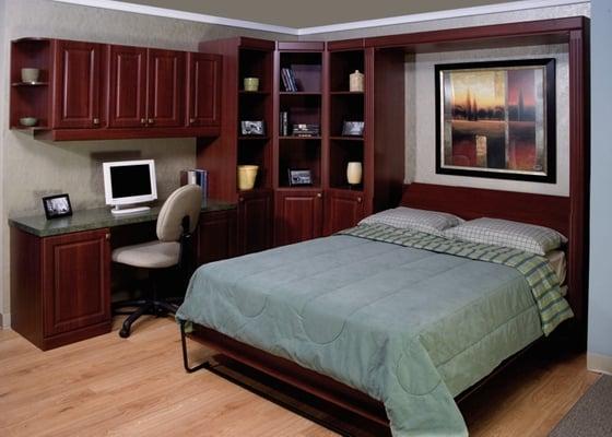 Park Avenue bed and custom home office