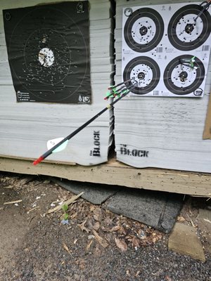 Archery targets at Fountainhead park