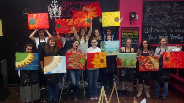 Fun Flower Painting Party!