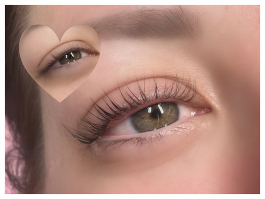 Lash lift and tint - Before and after