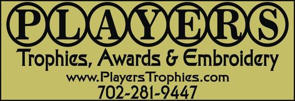 Players Trophies, Awards & Embroidery