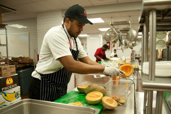 The Neighborhood House serves 350,000 meals annually to clients throughout our programs.