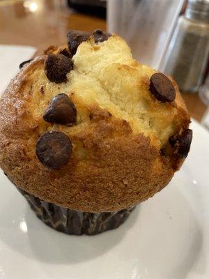 Chocolate chip muffin on 10/05/22