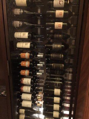 Wine rack, nice selection of reds