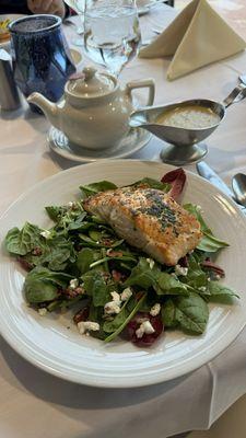 Salmon salad. Family brunch.