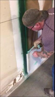 Peel-Tek™ 150 used as masking on door trim to protect from over-spray.