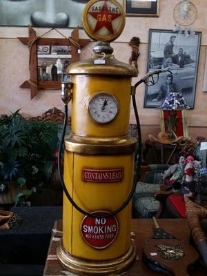 Mini antique clock gas tank in mint condition