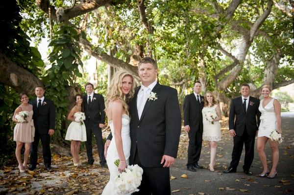 Wedding party on Boca Grande, Florida