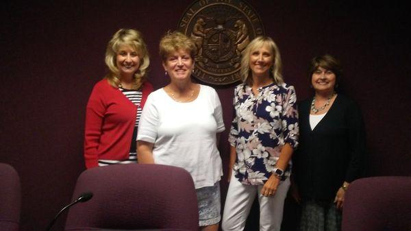 Lorrie Wolf and members of Dyslexia Task Force in Jefferson City