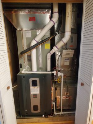 New Trane Furnace with Damper Controller