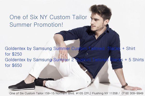 One of Six NY Custom Tailor