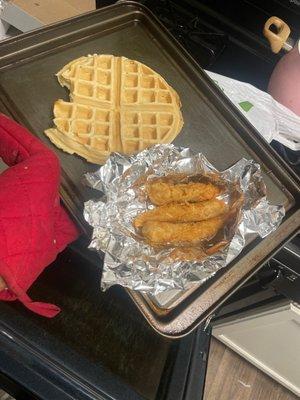 Chicken Tenders with Waffle & Chicken Tenders