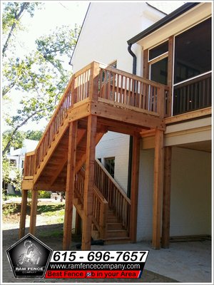 Deck created by Ram Fence Company