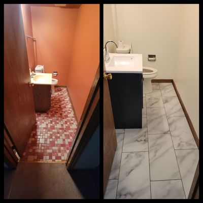 Before and After Bath Renovation