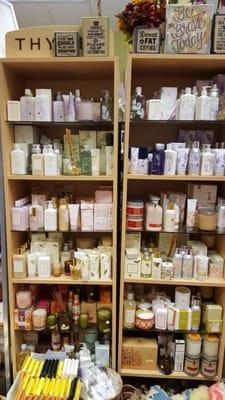 Thymes products, Voluspa candles, etc.