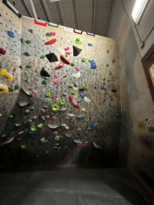 Backroom bouldering right side