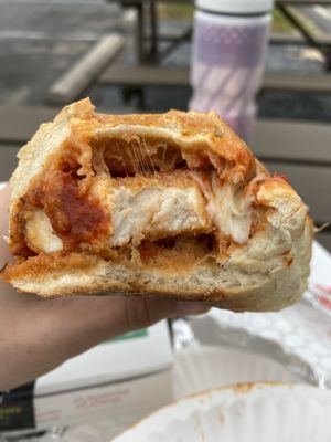 Quality chicken in the Parmesan sandwich