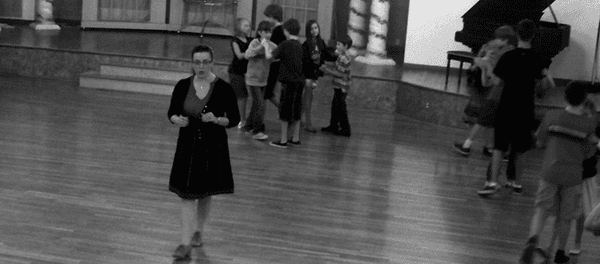 Michelle Small - Dance Instructor leading First Step Children's Ballroom Dance Program