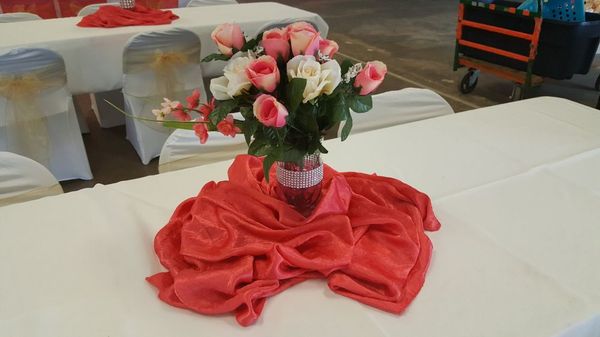 Handmade custom centerpieces.