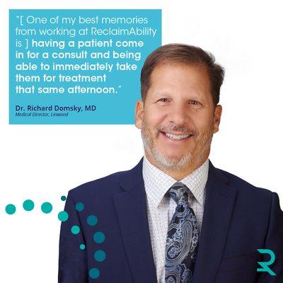 Dr. Richard Domsky is the medical director at our Linwood location.