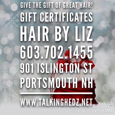 For that "hard to buy for person" in your life! Call or Text 603.702.1455 @TalkingHedz TalkingHedz.net